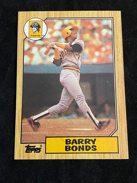 1987 barry bonds topps card